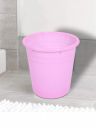 Kuber Industries Pink Open Plastic Round Portable Garbage Dustbin 10 L...