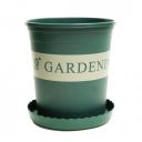 Kuber Industries Plant Pot||Water Drainage Holes|Plastic Flower Pot for Patio, Garden|Green...