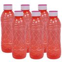 Kuber Industries Plastic 6 Pieces Fridge Water Bottle Set- 1000 ML (Red)...