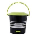 Kuber Industries Plastic Dustbin Garbage Bin with Handle,5 Liters (Green)  (CTLTC037981)...