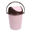 Kuber Industries Plastic Dustbin with Swinging Lid,10 Ltr (Light Pink)...