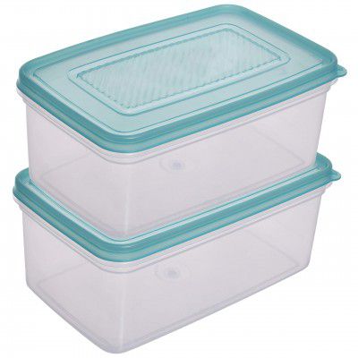 Kuber Industries Plastic Multipurpose MPC Small Transparent Air Tight Food Storage Kitchen KUBMART540
