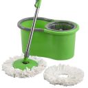 Kuber Industries Plastic Spin Mop Bucket | Extendable Handle Moppers for Cleaning Floor (Green)...