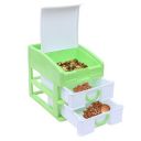 Kuber Industries Plastic Three Layer Drawer Storage Cabinet Box (Green)-CTKTC25114...