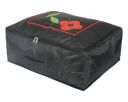 Kuber Industries Polyester Clothes Storage Bag for Travel|Moisture Proof & Foldable|Flower Pattern Wardrobe Organizer Large Size (Black)...