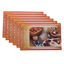 Kuber Industries PVC 6 Pieces Reversible Dining Table Placemat Set (Multi) -CTLTC11305...