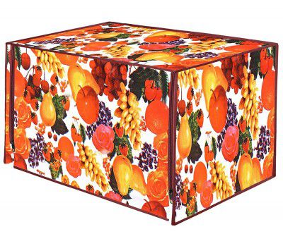 Kuber Industries PVC Fruit Printed Microwave Oven Cover,20 LTR. (Multicolor)-HS43KUBMART26025, Standard