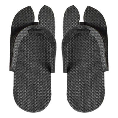Kuber Industries Rubber Bathroom Slipper For Men & Women 1 Pair (Black) 54KM4212