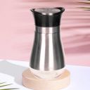 Kuber Industries Salt Shaker Box | Stainless Steel Pepper Shaker Box | Chilli Flakes Seasoning Sprinkler Box | Namak Daani | Dining Table Masala Box Dabbi | Gray...
