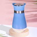 Kuber Industries Salt Shaker Box | Stainless Steel Pepper Shaker Box | Chilli Flakes Seasoning Sprinkler Box | Namak Daani | Dining Table Masala Box Dabbi | Blue...