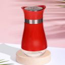 Kuber Industries Salt Shaker Box | Stainless Steel Pepper Shaker Box | Chilli Flakes Seasoning Sprinkler Box | Namak Daani | Dining Table Masala Box Dabbi | Red...