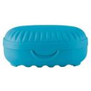 Kuber Industries Saop Holder for Bathroom|Portable Plastic Self-Draining Soap Holder Outdoor Camping, Traveling (Sky Blue)...