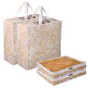 Kuber Industries Saree Cover & Blanket Cover | Set of 4 | Golden...