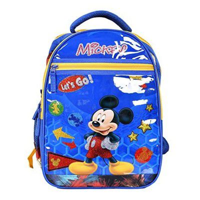 Kuber Industries School Backpack | Disney Mickey Mouse Bookbag | 4 Compartments