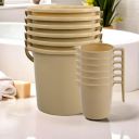 Kuber Industries Set of 12 Bathroom Combo Set | Bathing Set | 6 Piece Bucket & 6 Piece Mug Combo for Bathroom | Beige...