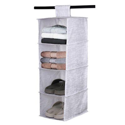Kuber Industries Shoe Rack | 4 Shelf Foldable Storage Rack