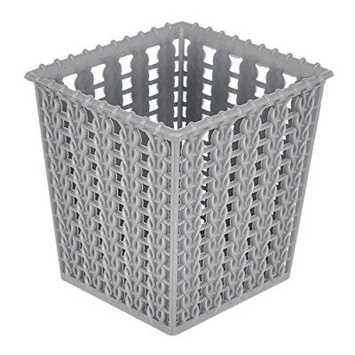 Kuber Industries Square Shape M 5 Multipurpose Plastic Holder/Organizer for Kitchen, Bathroom, Office, Living Room (Grey)-46KKM0210, Standard