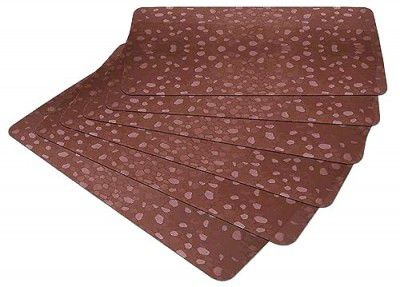 Kuber Industries Stone Print Fridge Mat Set Of 6|Water Proof Refrigerator Drawer Mat|Reusable & Washable|Multipurpose Mat for Kitchen (Brown)
