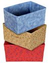Kuber Industries Storage Box|Toy Box Storage For Kids|Foldable Storage Box|Closet Organizer Box with Handle|Metalic Lahriya Print|Pack of 3 (Multicolor)...