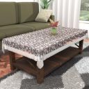 Kuber Industries Table cloth|4 Seater|with Silver Lace|(Transparent)...