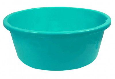 Kuber Industries Unbreakable Plastic Multipurpose Bath Tub/Washing Tub 40 LTR (Green) -KUBMART1287