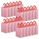 Kuber Industries Unisex-Adult Shopping Handbag - Pack of 24 | Pink...