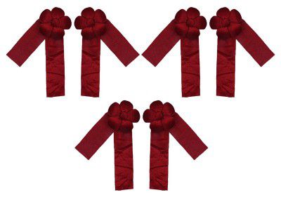 Kuber Industries Velvet 6 Pieces Curtain Tie Back Tassel Set CTKTC12900