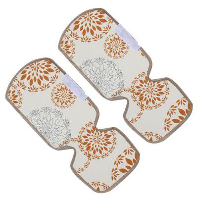 Kuber Industries Washable Fridge Handle Cover|Universal Fit Appliance Cover|Rangoli Print & PVC Material (White)