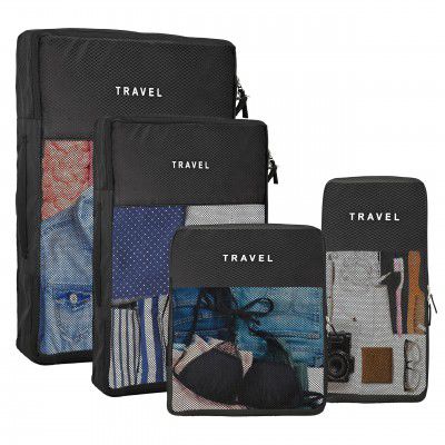 Kuber Industries Waterproof Travel Kit for Toiletries with Handles | Cosmetics Pouch, Bathroom Toiletries Bag & Vanity Storage Organiser for Men & Women