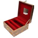 Kuber Industries Wooden 1 Piece Vanity Box (Gold), CTKTLUG706...