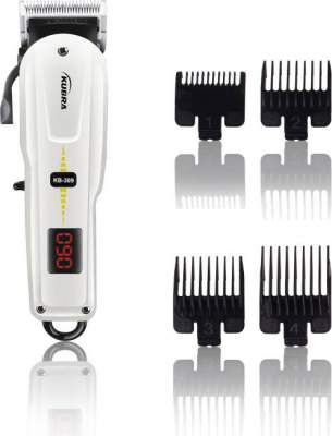 Kubra KB-309 Professional Cordless Rechargeable LED Display Hair Clipper Heavy Duty for Hair and Beard Cut