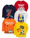 Kuchipoo Boys Full Sleeves Regular Fit Cotton T-Shirts ( Pack Of 5 )...
