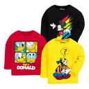 Kuchipoo Disney Boys Full Sleeves Regular Fit Cotton T-Shirt [ Pack of 3 ]...