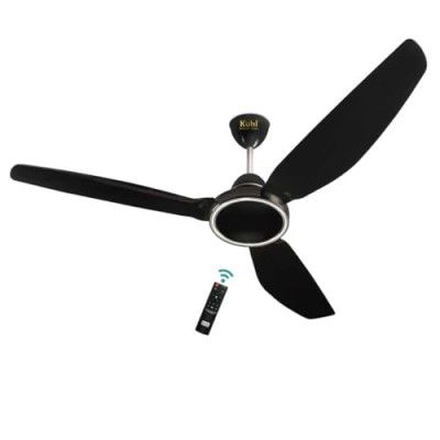 KUHL Brise E3 1320 mm 65% Power Saving BLDC Ceiling Fan | BEE 5 Star Rated | Black