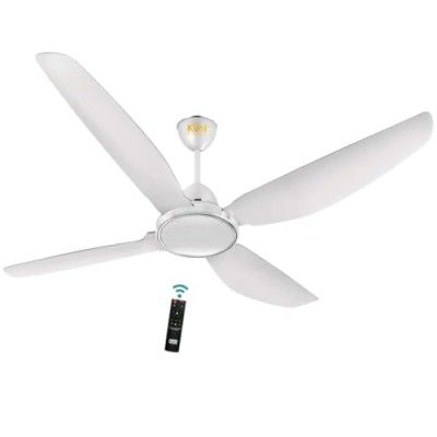 KUHL Brise E4 1320 mm 65% Power Saving BLDC Ceiling Fan | BEE 5 Star Rated & ISI Marked | High Air Flow | 5 Year Warranty on Motor | Free Installation | White