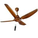 KUHL Brise E4 1320mm Stylish Power Saving BLDC Ceiling Fan with Remote |30 W | 5 Star | Low Noise | IoT- operates via Mobile & Alexa | Reverse Mode |5 Yrs Warranty on Motor | Free Installation |Teak...