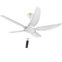KUHL Brise E5 1320mm Stylish Power Saving BLDC Ceiling Fan with Remote | 30W | 5 Star | High Air Flow | Low Noise | IoT – Operate via Mobile & Alexa | Reverse Mode | White...