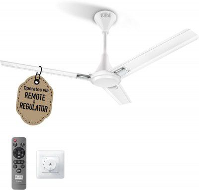 KUHL Fest B2 Power Saving BLDC Ceiling Fan | 28W | Remote Ceiling Fan (5 Star | White )