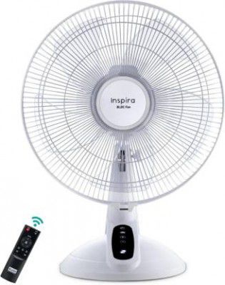 KUHL Inspira T1 400mm Power SavingFan | Tilt Swivel Function 400 mm 5 Blade Table Fan (White)