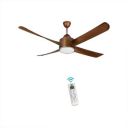 KUHL Platin D4 Stylish 65% Power Saving | BEE 5 Star 1500 mm 4 Blade Ceiling Fan  (BLDC Motor with Remote | Brown | Pack of 1)...