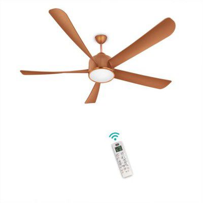 KUHL Platin D5 1500mm Stylish Fan|38W |Free Installation 5 Star 1500 mm 5 Blade Ceiling Fan  (BLDC Motor with Remote | Copper | Pack of 1)