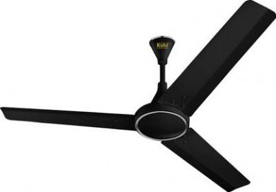 KUHL Prima A Power Saving BLDC Ceiling Fan | 1200 mm 3 Blade Ceiling Fan  (Black | Pack of 1)