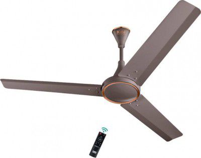 KUHL Prima A4 65% power saving BLDC ceiling fan, BEE 5 Star rating| Free Installation 5 Star 1200 mm 3 Blade Ceiling Fan (BLDC Motor with Remote | Espresso | Pack of 1)