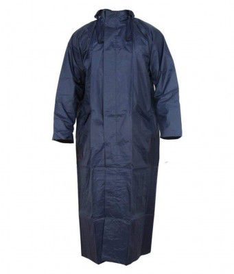 kundra Solid Men & Women Raincoat (BLUE)