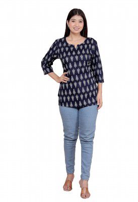 KUNJ BIHARI IMPEX Women's Short Kurti Tops for Jeans