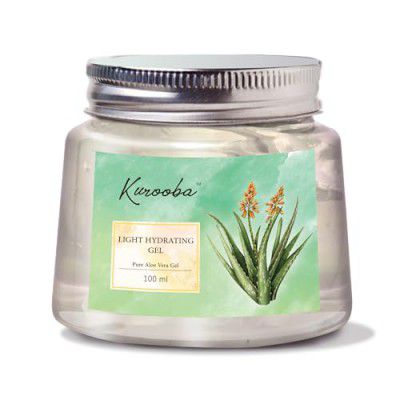 Kurooba Organic Aloe Vera Gel from freshly cut 100% Pure Aloe - 100 ml Aloe