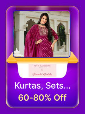 Kurtas & Sets @ 60-80% off in Flipkart Billion Days Sale 