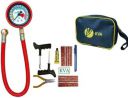 KVA Plus KV-140 Tubeless Tyre Puncture Repair Kit with 150PSI Pressure Gauge Tubeless Tyre Puncture Repair Kit...