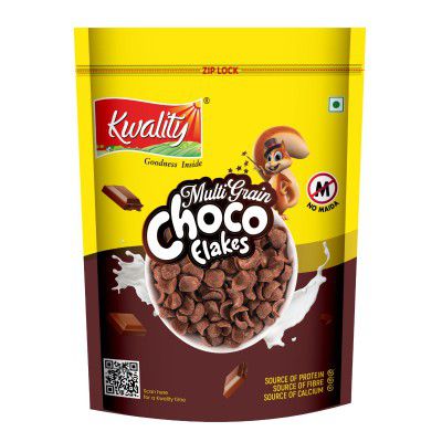 Kwality Choco Flakes 375g | Made with Whole Wheat