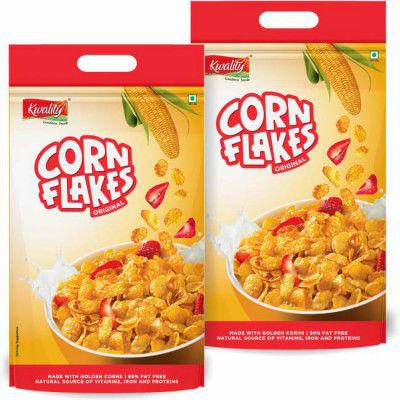 Kwality Corn Flakes Pouch  (2 x 0.5 kg)